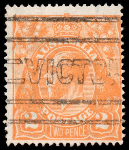 Orange King George V Stamp