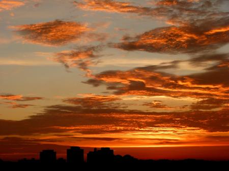 Orange Sky during Dawn