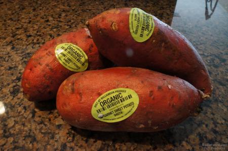 Organic sweet potatoes