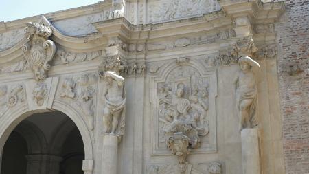 Ornate relief arch