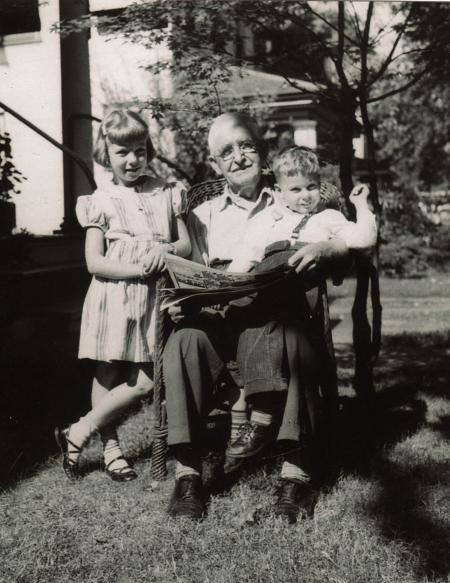 Otto Stauffer with Winnie and Eddie
