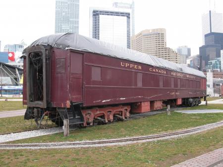 Outdoor railway museum south of the CN Tower, 2013 01 10 (23)