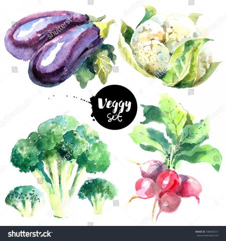 Painted Vegetables