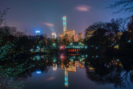 Panoramic Photo of City Skyline