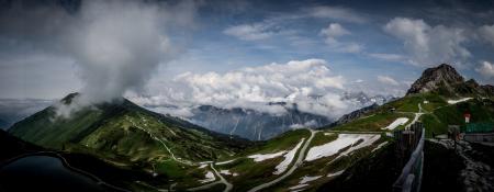 Panoramic View of Mountain Range