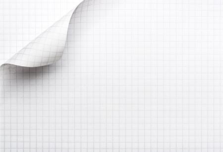 Paper page with curl