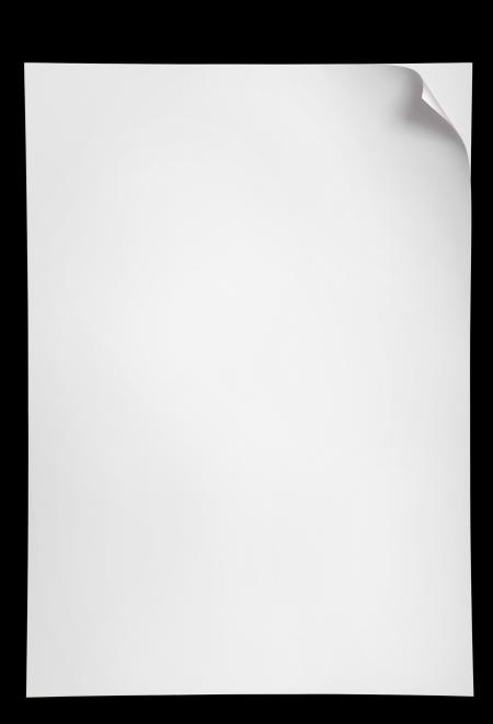 Paper with Curled Corner