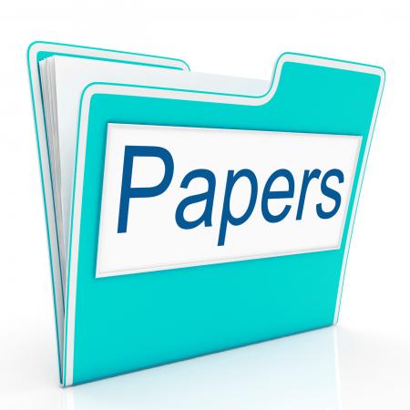 Papers Documents Indicates Archive Filing And Catalog