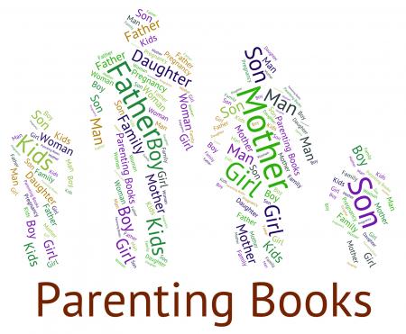 Parenting Books Means Mother And Baby And Studying