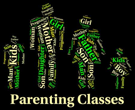 Parenting Classes Means Mother And Baby And Child