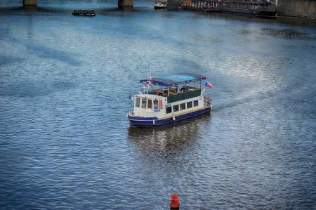 Passenger boat in Prague