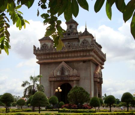 Patuxai Gate in Vientiane, Laos