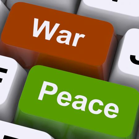 Peace War Keys Shows No Conflict Or Aggression