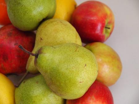 Pear and apples