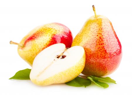 Pears isolated on white background