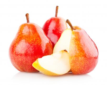 Pears isolated on white background