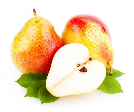 Pears isolated on white background