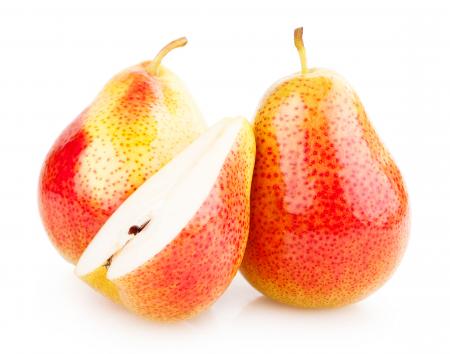 Pears isolated on white background