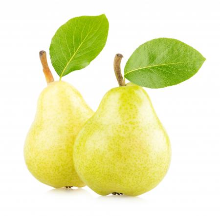 Pears isolated on white background
