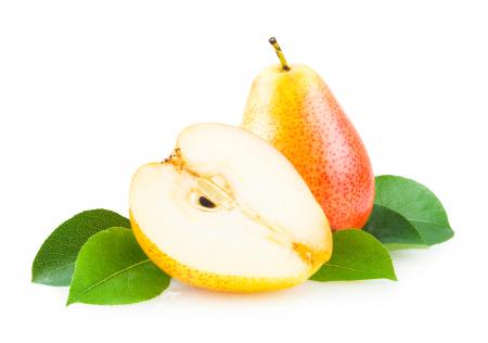 Pears isolated on white background