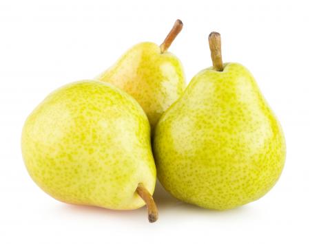 Pears isolated on white background