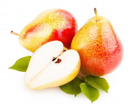 Pears isolated on white background