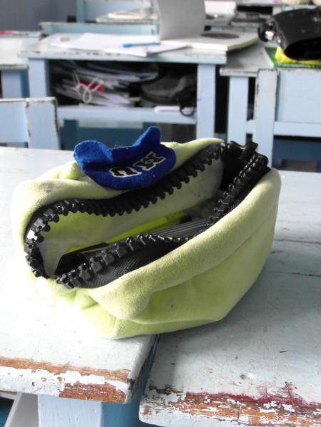 Pencil Case on a School Desk