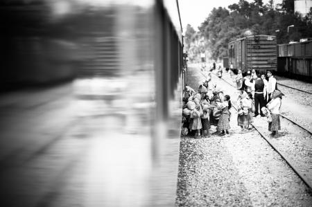 People Boarding The Train