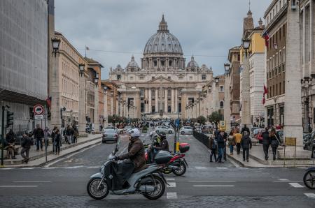 People in St. Peter's  Square