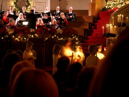 People Standing Inside Church