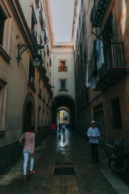 People Walking on Hall Way