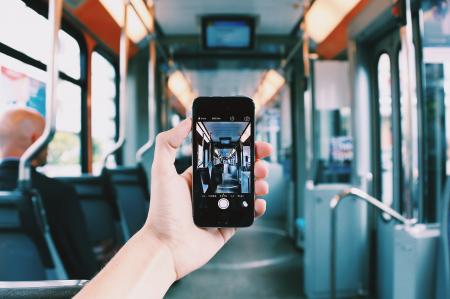 Person Holding Smartphone