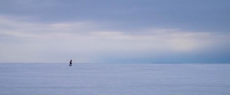 Person on Snow Ground