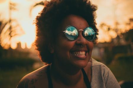 Person Wearing Sunglasses