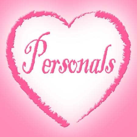 Personals Heart Means Advertisement Loneliness And Romantic