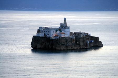 Peñón de Alhucemas al amanecer