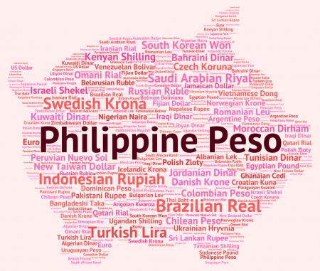 Philippine Peso Indicates Foreign Exchange And Coinage