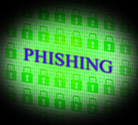 Phishing Hacked Represents Theft Hackers And Unauthorized