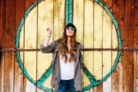 Photo of a Hippie Woman