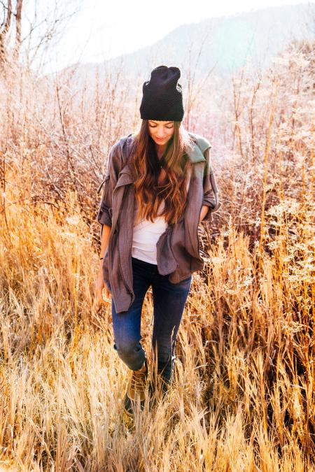 Photo of a Woman at the Field