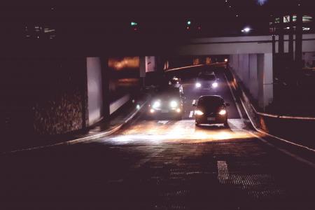 Photo of Cars in Tunnel during Nightime