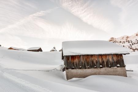 Photo of Concrete Houses Covered With Snow