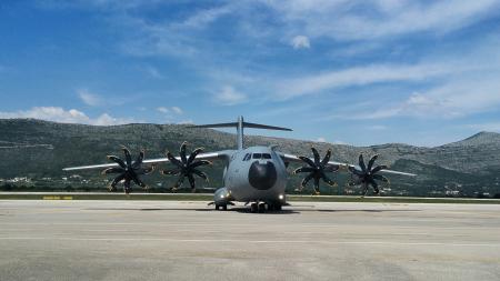 Photo of Gray and White Plane Ready for Take Off