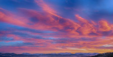 Photo of Mountains During Sunset