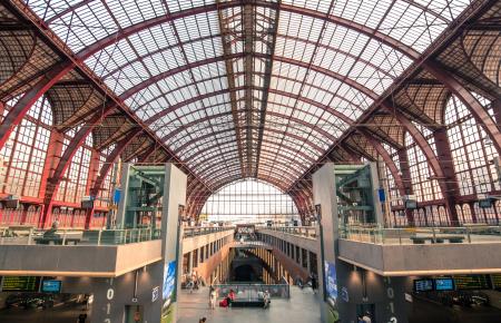 Photo of the Central Station in Belgium