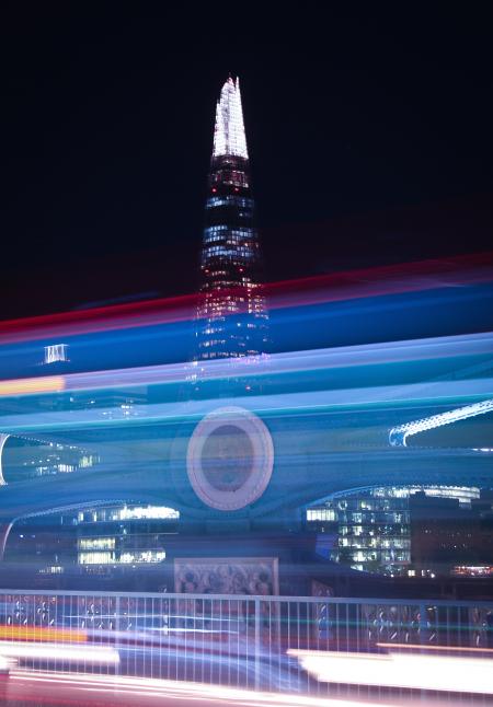 Photo of the Shard Building during Night Time