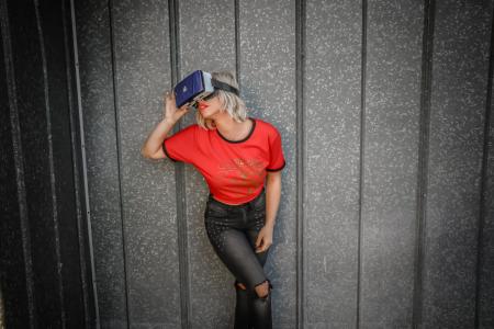 Photo of Woman Using Vr Headset