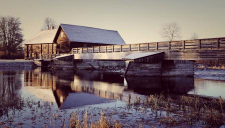 Photo of Wooden House Near the River