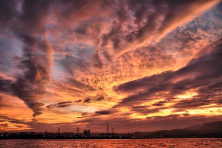 Photograph of Clouds at Sunset