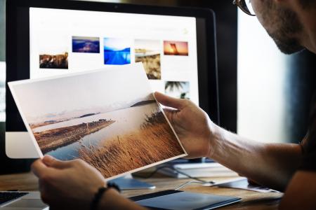 Photographer with a Photograph